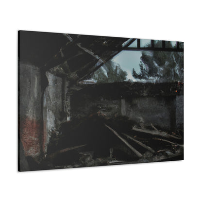 "Forgotten Memories: An Artistic Trek Through Abandoned Lands" - Canvas