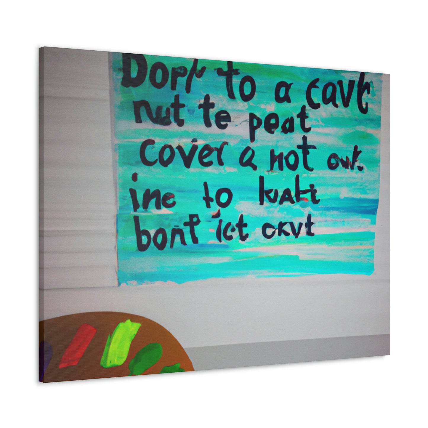 Paint the Words: An Artist's Quote Inspired Creation - Canvas