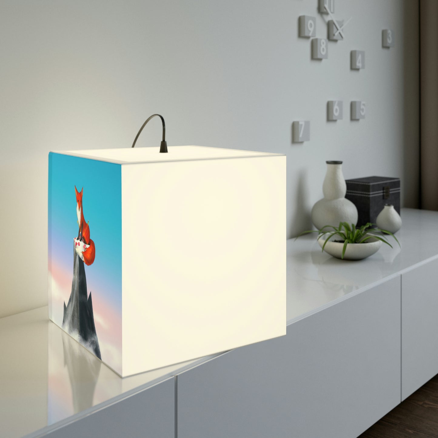 The Fox That Peaketh on the Mountain - The Alien Light Cube Lamp