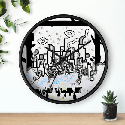 "Ghostly Haze: The Forgotten City". - The Alien Wall Clock