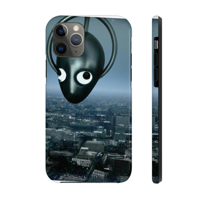 "Ein ferner Funke: Die Suche eines Außerirdischen nach einem Zufluchtsort in der Stadt." - Die Alien Tough Phone Cases