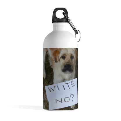 "A Heartbreaking Search: The Lost Dog's Plea for Reunion" - The Alien Stainless Steel Water Bottle