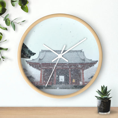 "Lost in the Blizzard: An Adventure in the Ancient Temple" - The Alien Wall Clock