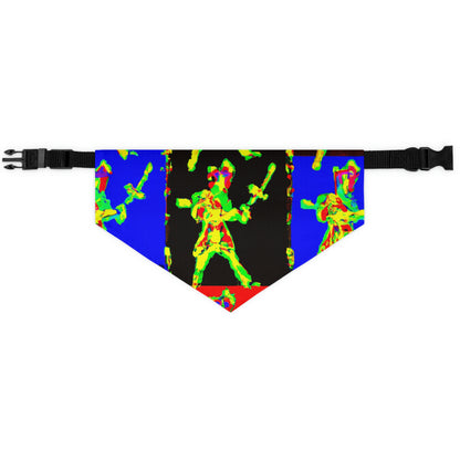 "Dancing with Fire and Steel." - The Alien Pet Bandana Collar