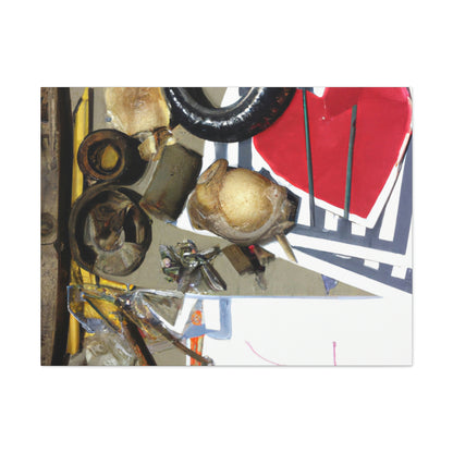 "A Celebration of Local Beauty: A Found Object Collage" - Canvas