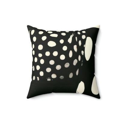 Staring Into The Night Woods - The Alien Square Pillow