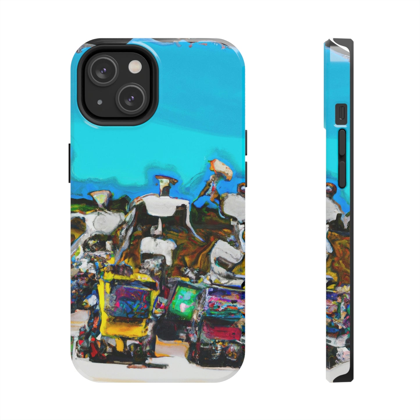 Robot Rolling Rhythms - Die Alien Tough Phone Cases