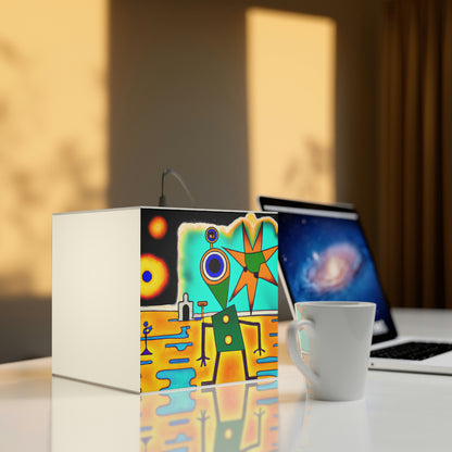 The Forgotten Earth: A Robot's Journey - The Alien Light Cube Lamp