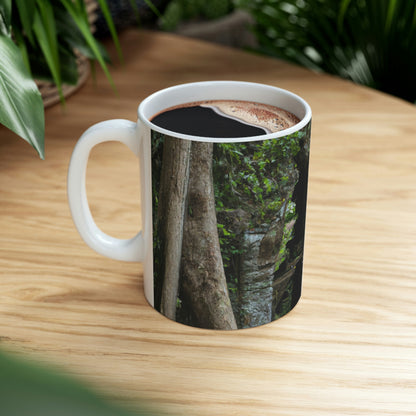 Exploring the Forgotten Temple in the Jungle - The Alien Ceramic Mug 11 oz