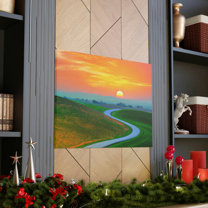 Vibrant Sunrise Painter - Canvas