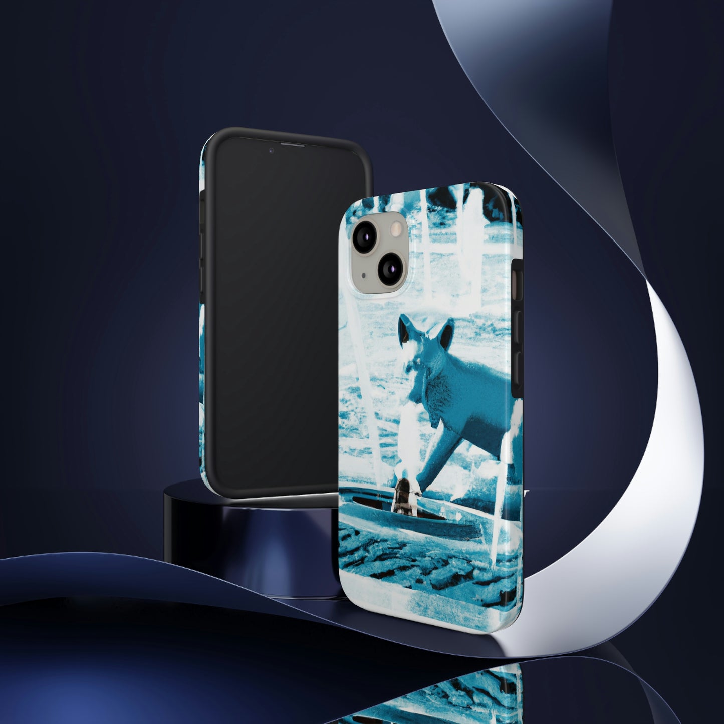 "Foxy Herumtollen im Brunnen" - Die Alien Tough Phone Cases