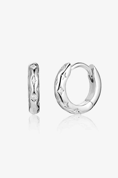 Huggie-Ohrringe aus 925er-Sterlingsilber