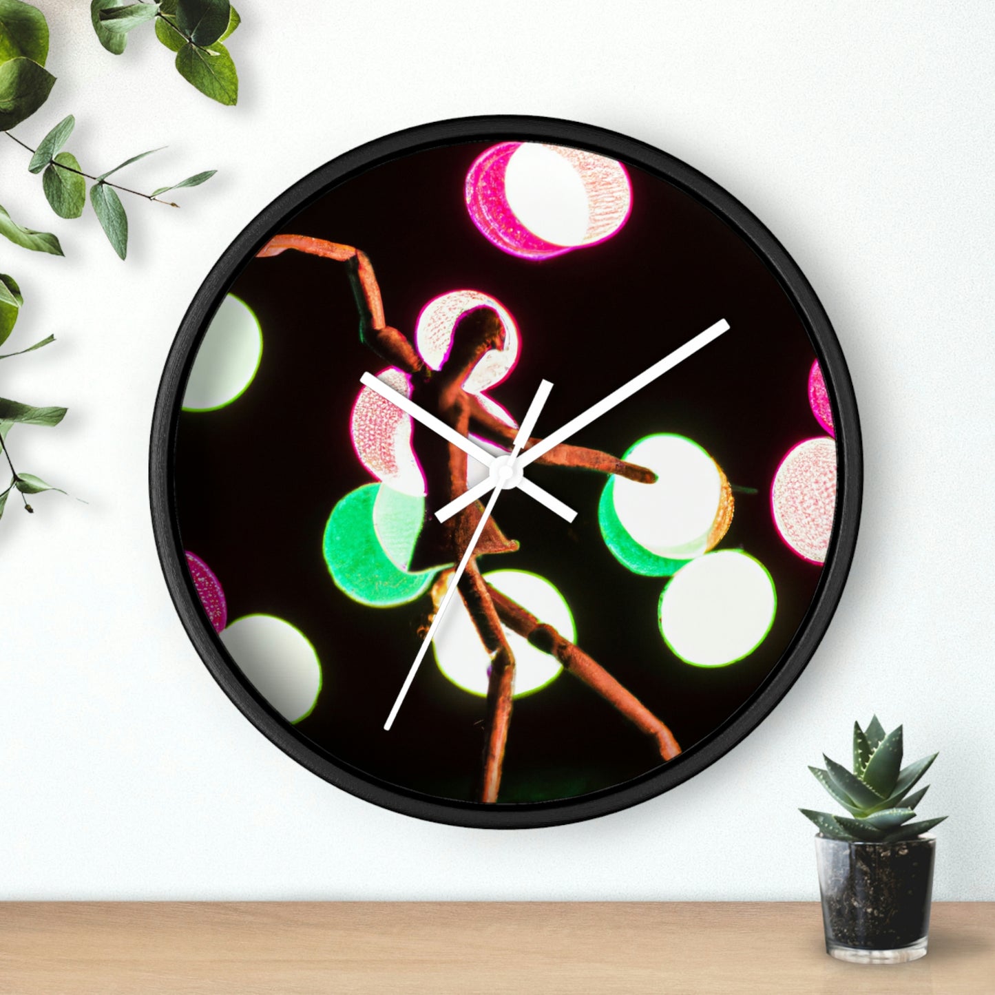 "Dancing in a Starry Shower". - The Alien Wall Clock