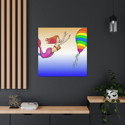 "The Mermaid's Rainbow Chase" - The Alien Canva