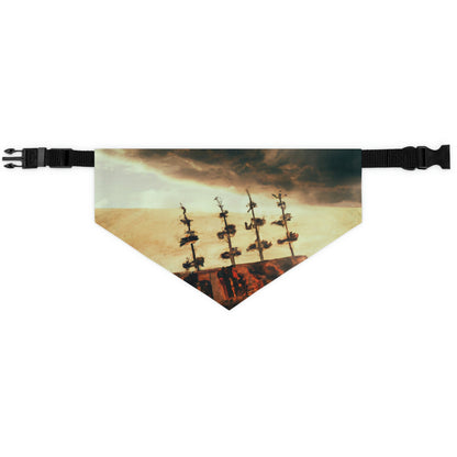 "Lost at Sea: Stranded On A Stormy Desert Island" - The Alien Pet Bandana Collar