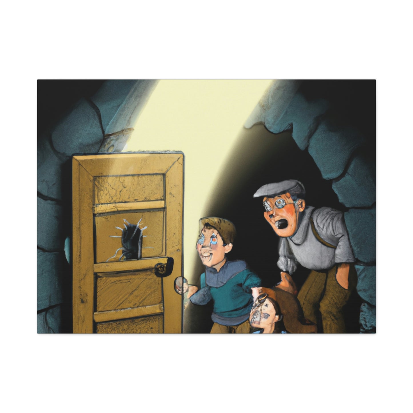 "The Mysterious Door in the Basement." - The Alien Canva