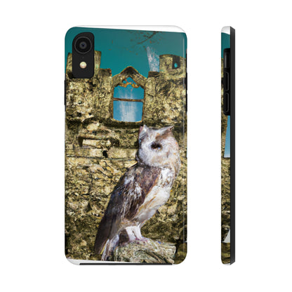 "A Sentinal Among Ruins: An Unstirred Owl's Perch" - Die Alien Tough Phone Cases