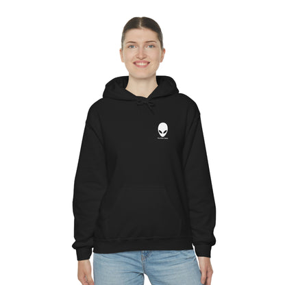 "Abandonado en el brillante cielo nocturno" - La sudadera con capucha extraterrestre unisex