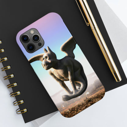 "Alone on the Hilltop: The Tale of a Solitary Gargoyle" - The Alien Tough Phone Cases