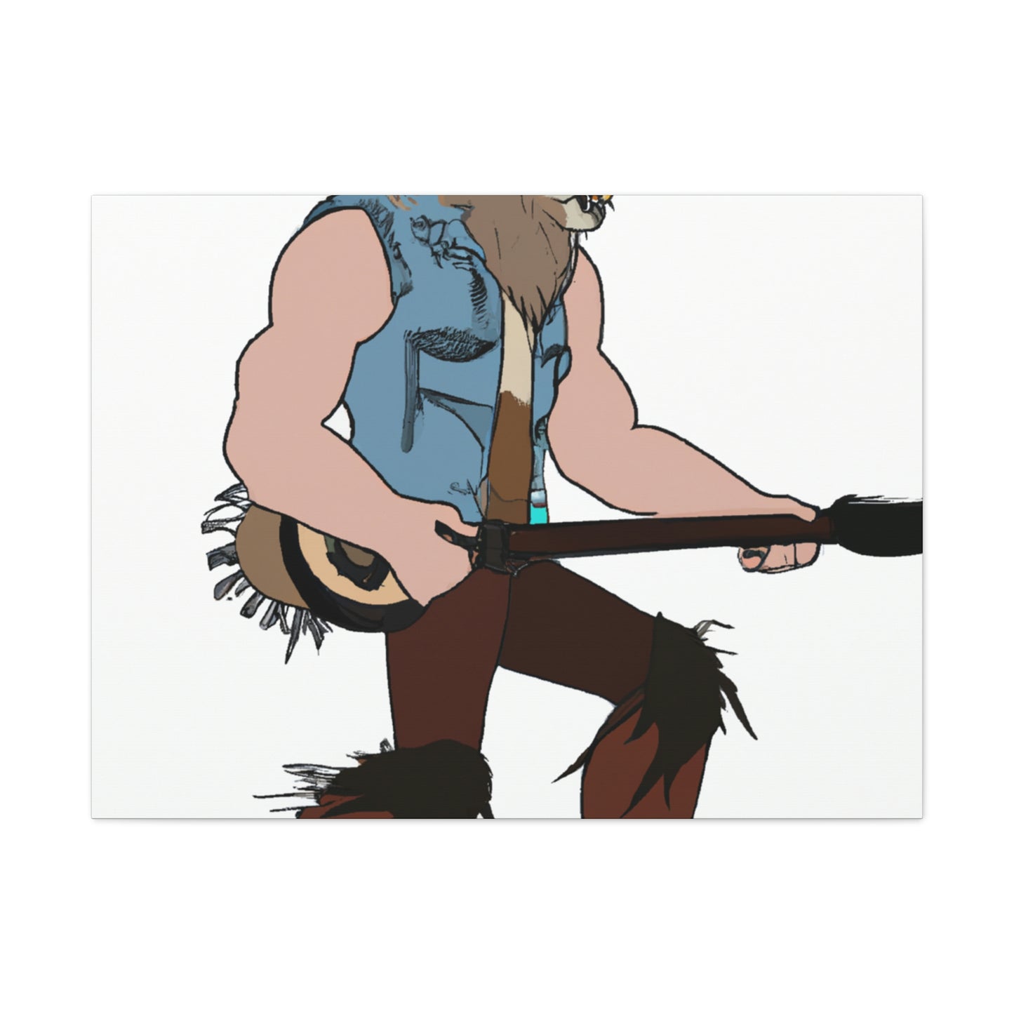 "Howling Highwayman: The Banjo-Playing Werewolf Biker" - The Alien Canva