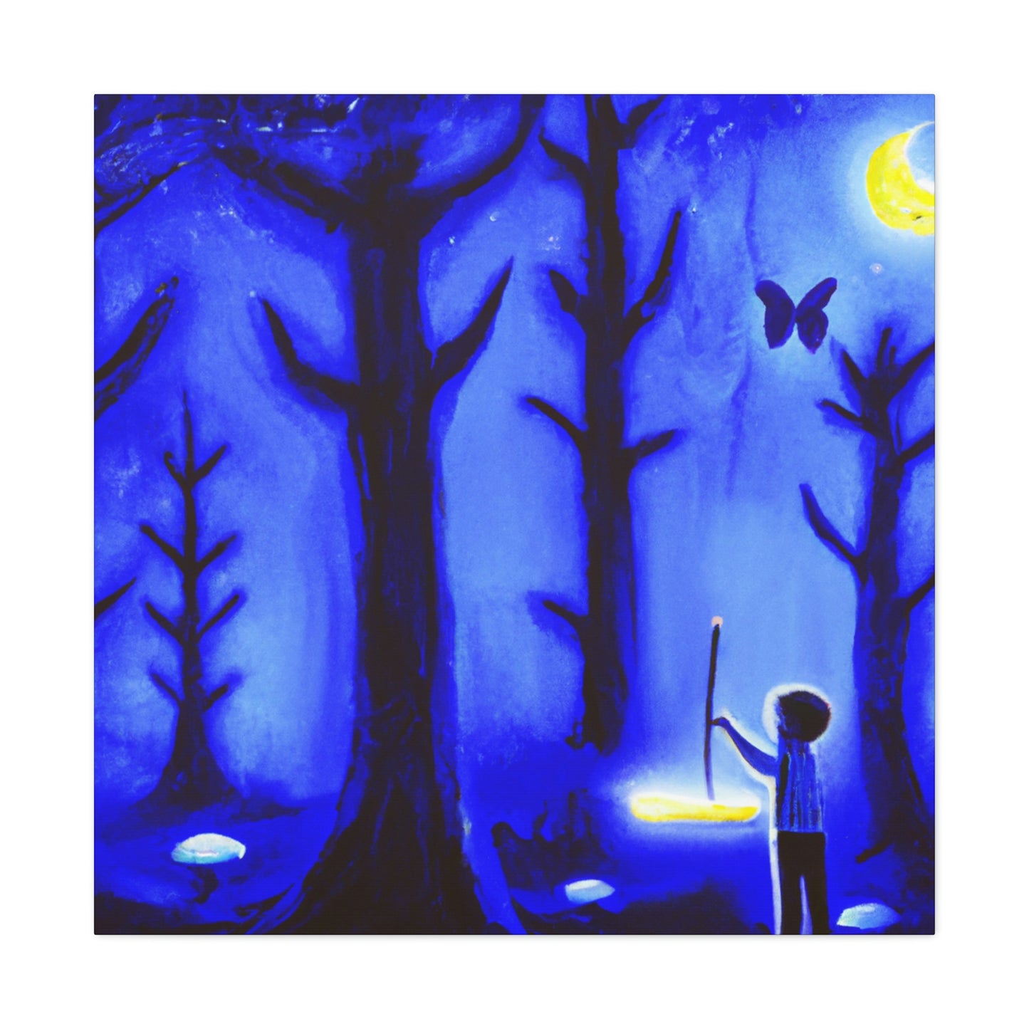 "A Journey Through the Moonlit Forest" - The Alien Canva