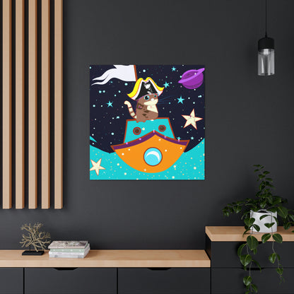 The Intergalactic Feline Pirate - The Alien Canva