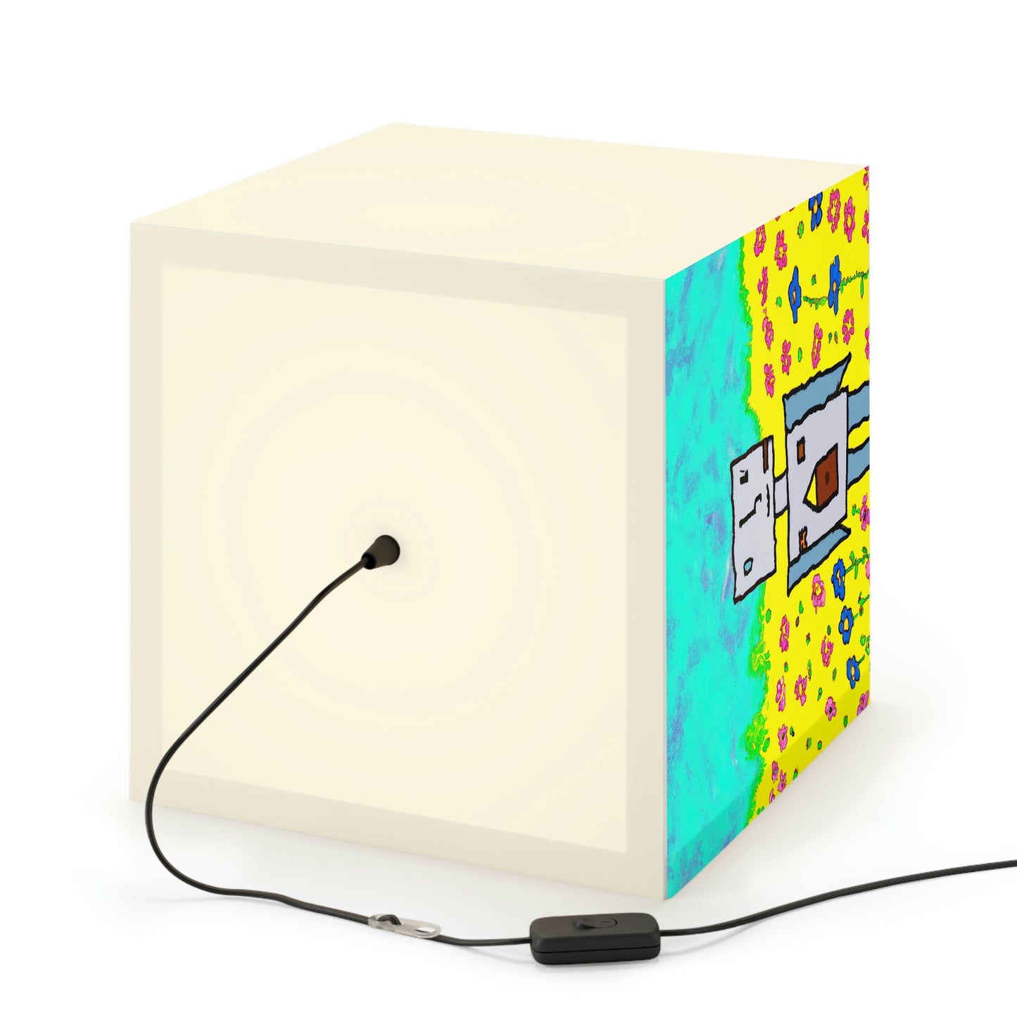 "A Small Miracle in a Sea of Flowers" - The Alien Light Cube Lamp