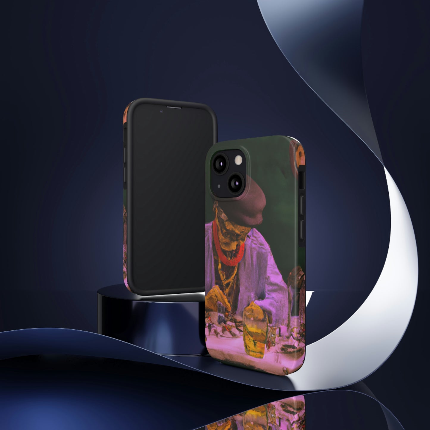 "Ein Meister des Ausbesserns: Ein älterer Uhrmacher, der eine antike Uhr restauriert" - The Alien Tough Phone Cases