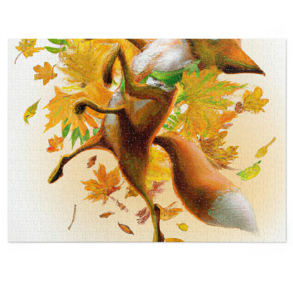 "Autumnal Adventure: A Fox's Mischief" - The Alien Jigsaw Puzzle