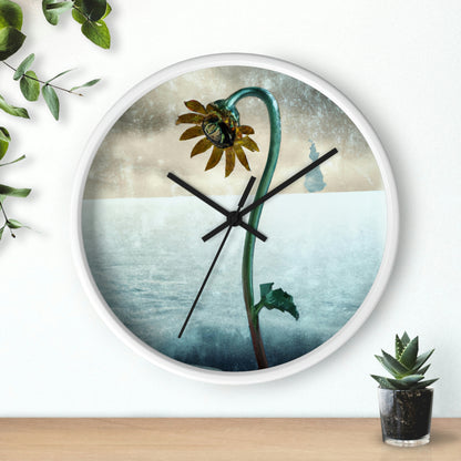 "Fighting the Frost: A Flower's Story" - The Alien Wall Clock