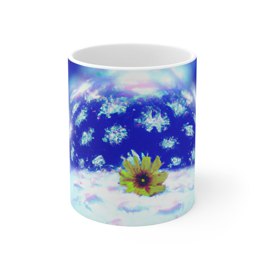 "A Petal in a Winter Wonderland" - The Alien Ceramic Mug 11 oz