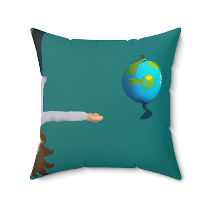 "Creating a World without Gravity" - The Alien Square Pillow