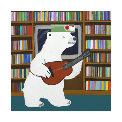 "The Banjo Bear of the Library" - The Alien Canva