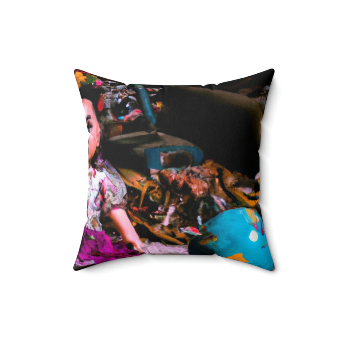 "Broken Playthings in the Dark." - The Alien Square Pillow