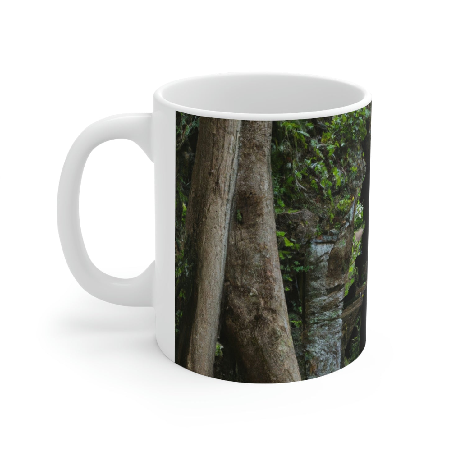 Exploring the Forgotten Temple in the Jungle - The Alien Ceramic Mug 11 oz