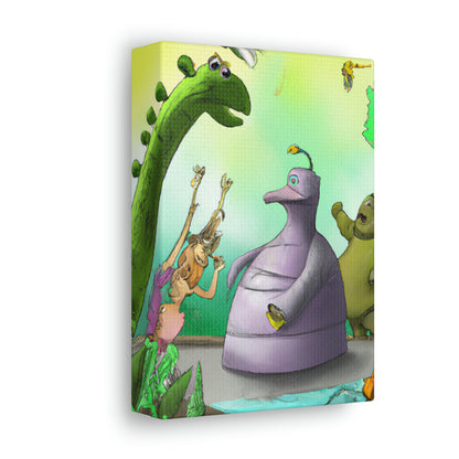 "Intergalaktische Zoo-Abenteuer" - The Alien Canva