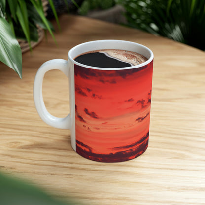 "Lonely Lighthouse on Fire" - The Alien Ceramic Mug 11 oz