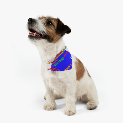 "The Superheroic Word Art Portrait" - The Alien Pet Bandana Collar