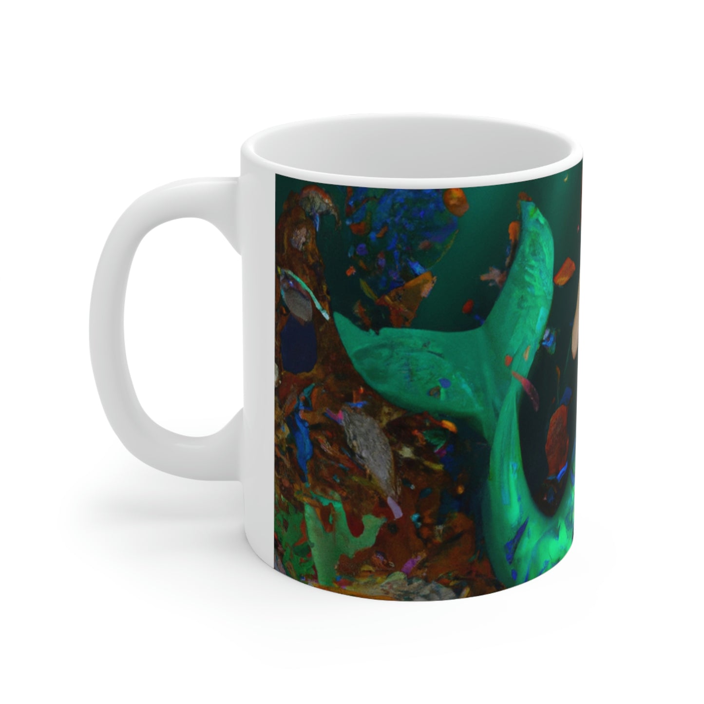 Aquatic Splendor - The Alien Ceramic Mug 11 oz