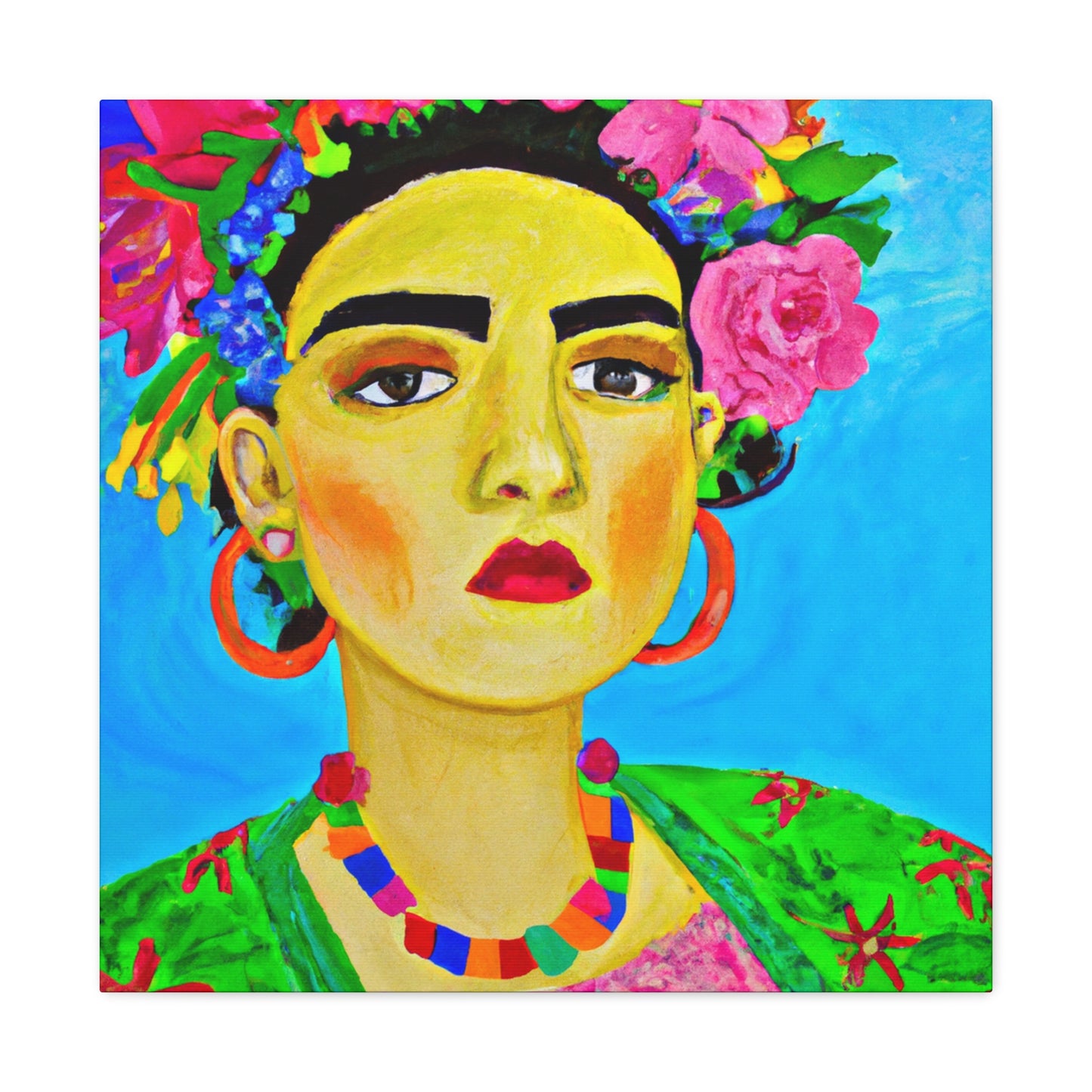 „Heftig und frei: Eine von Frida Kahlo inspirierte Hommage an mexikanische Frauen“ – The Alien Canva