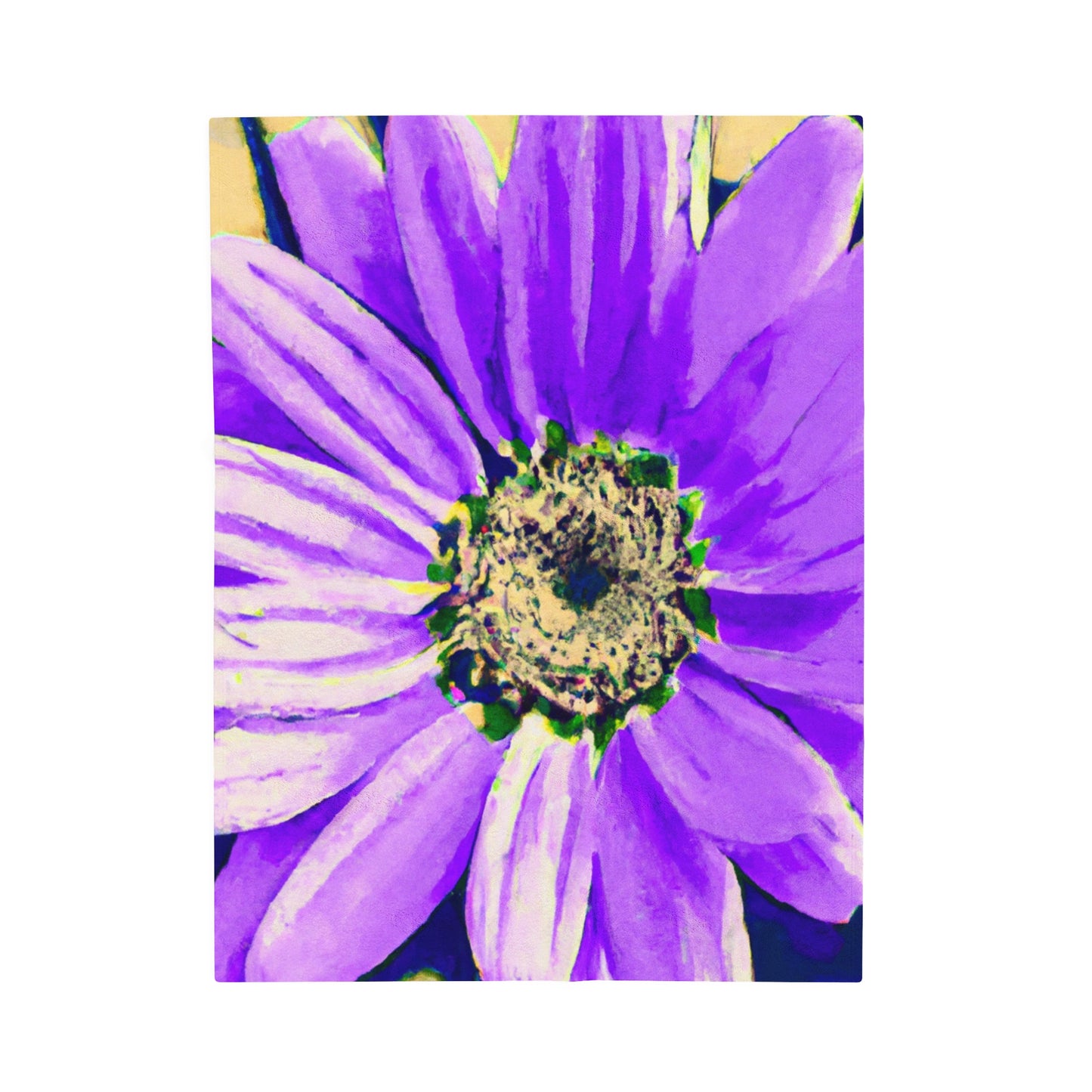 Purple Petals Popping: Create an Eye-Catching Daisy-Rose Fusion - The Alien Velveteen Plush Blanket