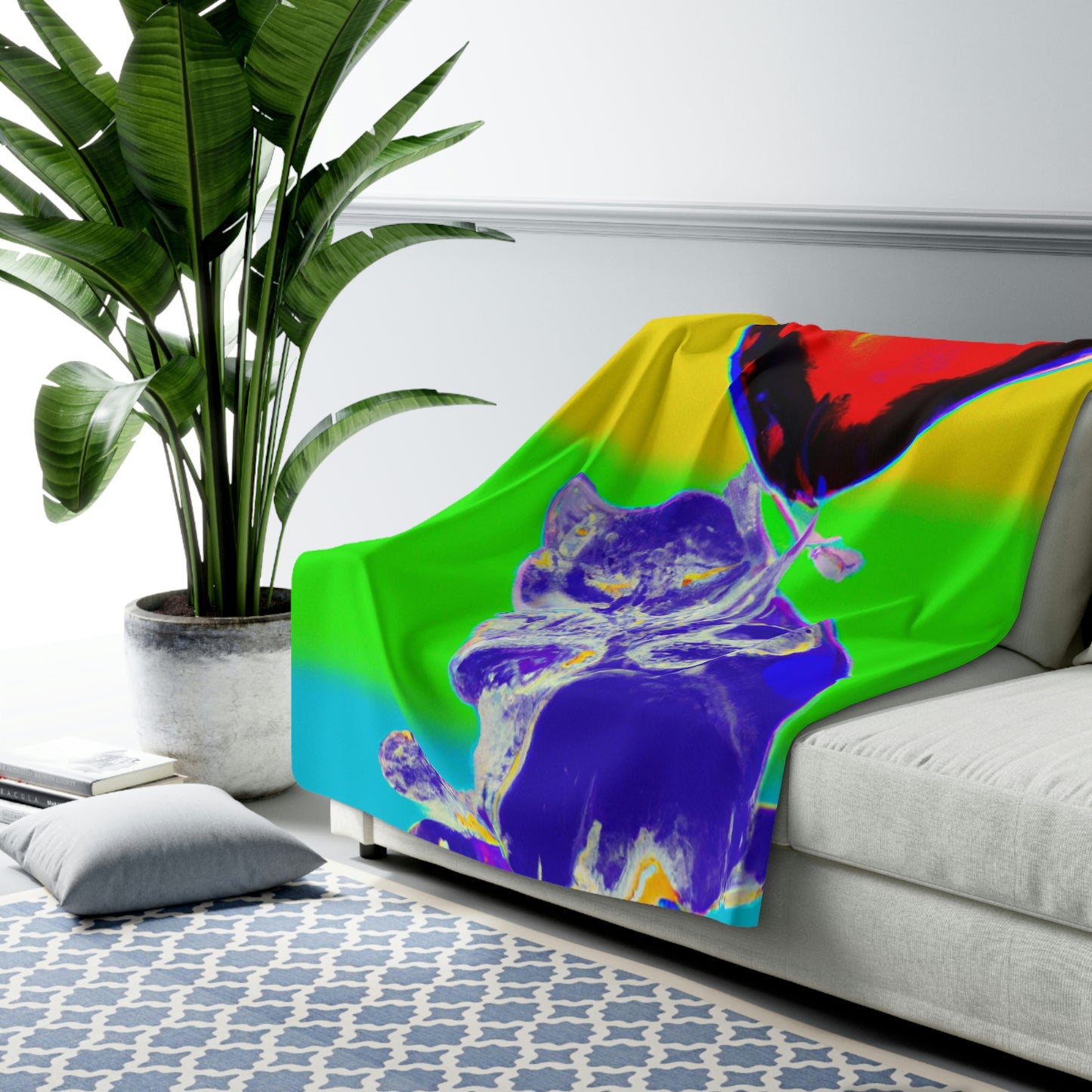 "Cozy Companions" - The Alien Sherpa Fleece Blanket