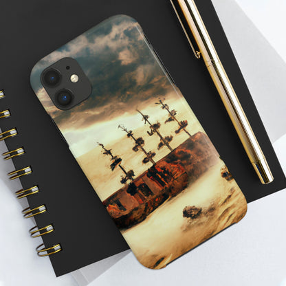 "Lost at Sea: Stranded On A Stormy Desert Island" - The Alien Tough Phone Cases