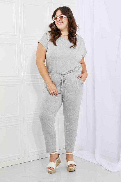 Mono gris con cuello barco de talla grande Comfy Days de Culture Code