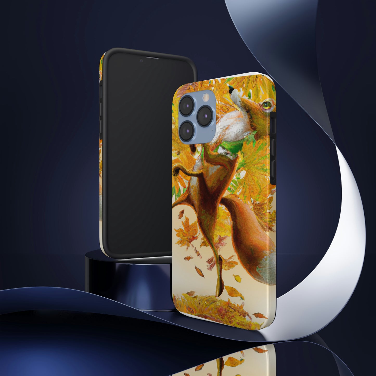 "Autumnal Adventure: A Fox's Mischief" - The Alien Tough Phone Cases