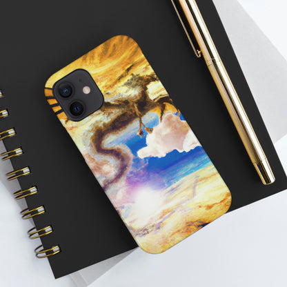 "Eine himmlische Flamme mit einem mystischen Drachen" - Die Alien Tough Phone Cases