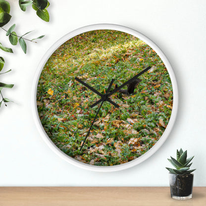 "The Final Harvest: The Squirrel's Desperate Search" - The Alien Wall Clock