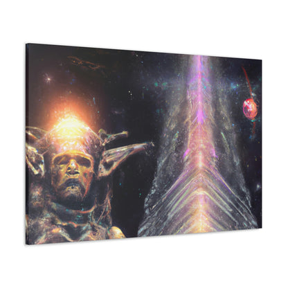 Zarkkoo the Cosmic Painter - Canvas