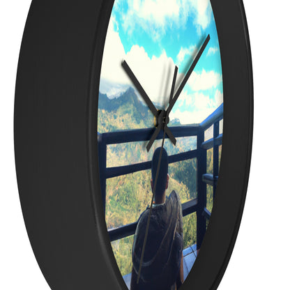 "A Journey of Enlightenment: Finding Inner Peace Through Exploration of the World". - The Alien Wall Clock