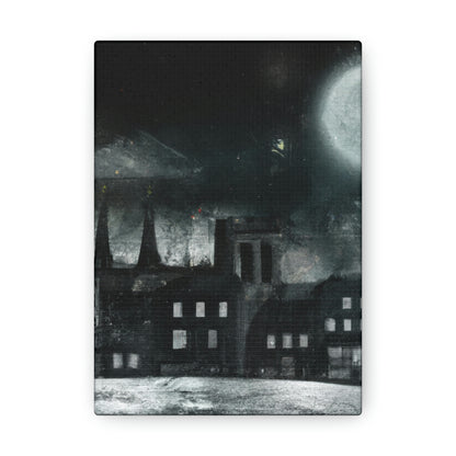 "Luminous Nocturne: A City Lit By Moonlight" - The Alien Canva